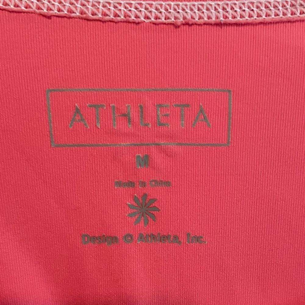 ❌SOLD❌ Athleta Womens Rash Guard Swim Surf Shirt Long Sleeve Pink Sun Shade sz M - Picture 4 of 12